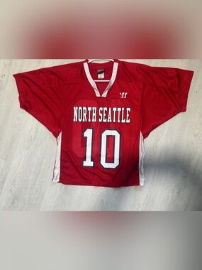 North Seattle #10 Red Athletic Jersey (Warrior)